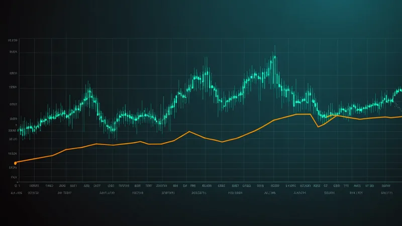 Data visualization showing payment prediction signals on a financial chart